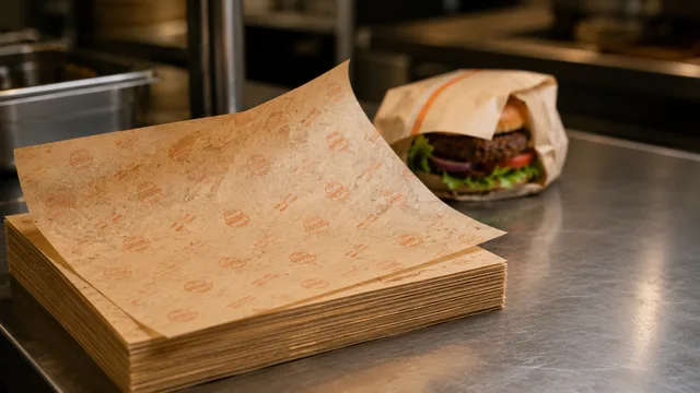 Branded Greaseproof Paper for UK Takeaways: Costs, MOQs & What to Check Before Ordering