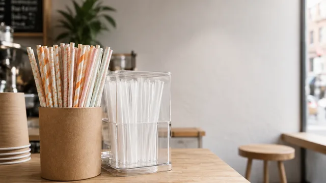 Paper Straws vs PLA Straws for UK Cafes and Takeaways: What to Check Before You Order